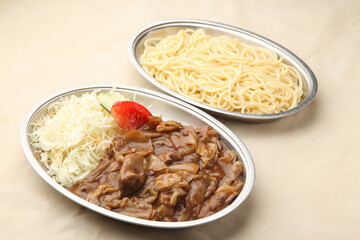 シチュウーとパスタ