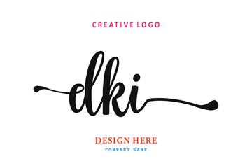 simple DKIlettering logo is easy to understand, simple and authoritative