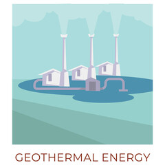 Geothermal energy, using water to generate power vector
