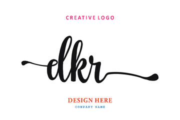 simple DKRlettering logo is easy to understand, simple and authoritative