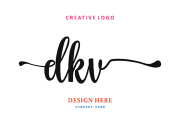 simple DKVlettering logo is easy to understand, simple and authoritative