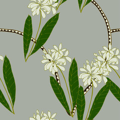 Beautiful seamless floral pattern background.
