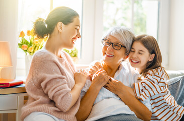 family spending time together