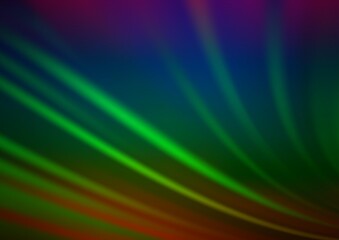 Dark Multicolor, Rainbow vector glossy bokeh pattern.