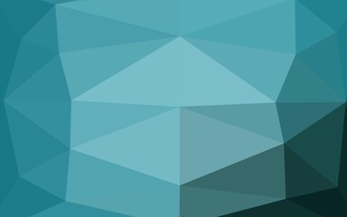 Light BLUE vector triangle mosaic cover.