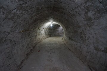 Obraz premium Backgrounds Light Walkway in tunnel