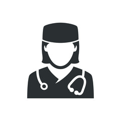 Female doctor icon