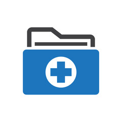 Fototapeta premium Medical records icon