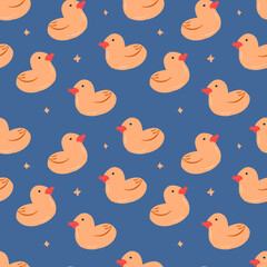 RUBBER DUCK SEAMLESS PATTERN