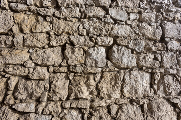 Background of traditional old brown brick wall texture