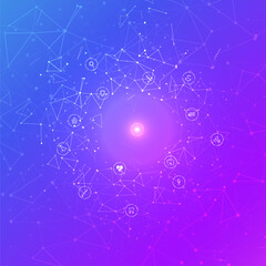 Abstract polygonal space