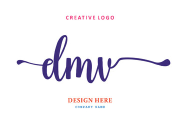 logo composition of the letter DMV is simple easy to understand, simple and authoritative