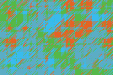 Modern glitch background. Color geometric abstract pattern vector.