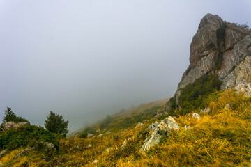 Mountains, nature and clouds