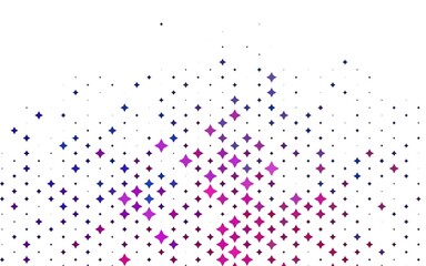 Light Pink, Blue vector layout with bright stars.