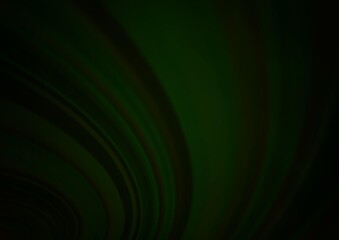Dark Green vector bokeh and colorful pattern.