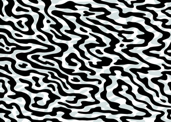 Psychedelic Abstract Background. Black and white pattern. Vector illustration for surface design, print, poster, icon, web, graphic designs.