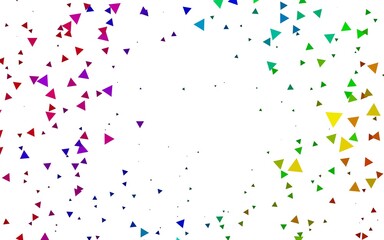 Light Multicolor, Rainbow vector backdrop with lines, triangles.