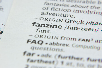 Word or phrase Fanzine in a dictionary.
