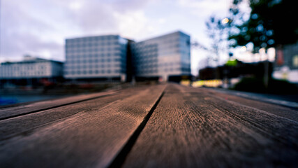tracks in the city of Trondheim, Norway