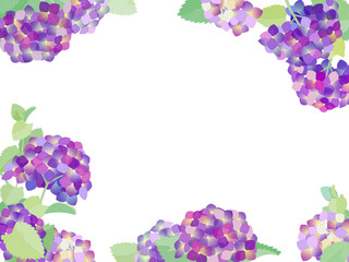 あじさいのフレーム