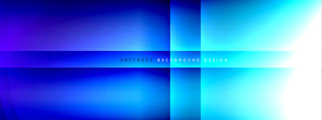 Vector abstract background - circle and cross on fluid gradient with shadows and light effects. Techno or business shiny design templates for text