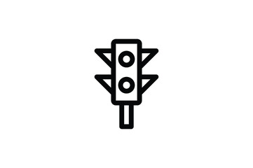Navigation Outline Icon - Traffic Light