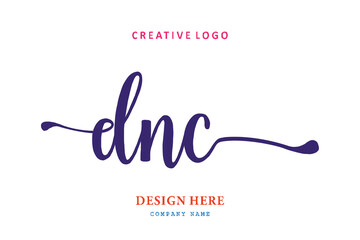 Fototapeta na wymiar simple DNC letter arrangement logo is easy to understand, simple and authoritative