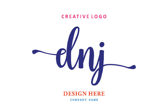 simple DNJ letter arrangement logo is easy to understand, simple and authoritative