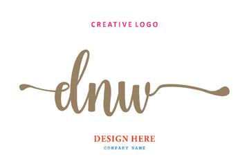 simple DNW letter arrangement logo is easy to understand, simple and authoritative