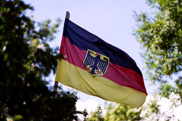 Flagge, Fahne, BRD, Deutschland , Nationalflagge, schwarz , rot, gold