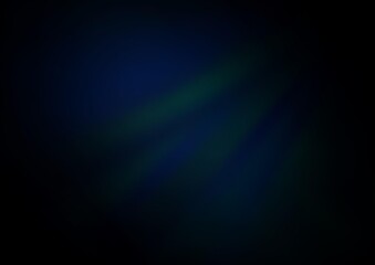 Dark BLUE vector blurred shine abstract template.