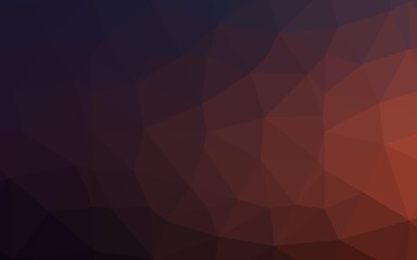 Dark Blue, Red vector polygonal pattern.