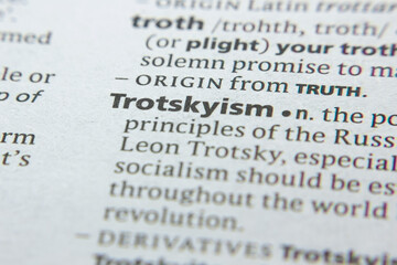 Word or phrase Trotskyism in a dictionary.