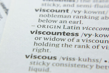 Word or phrase Viscountess in a dictionary.