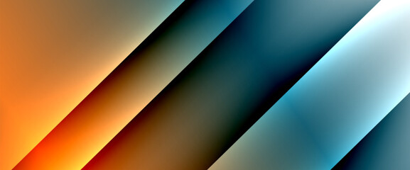 Fluid gradients with dynamic diagonal lines abstract background. Bright colors with dynamic light and shadow effects. Vector wallpaper or poster