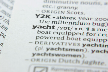 Word or phrase Yacht in a dictionary.