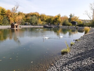 park in the city of Wols, Saratov region, Russia