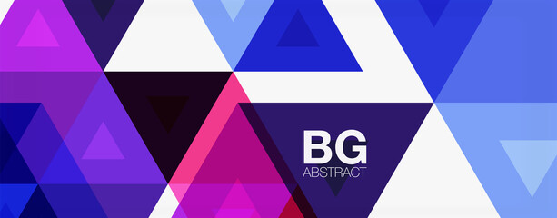 Mosaic triangle pattern abstract background for cover, banner, flyer and poster and other template