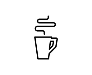 Obraz premium Cup line icon