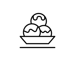 Ice cream line icon