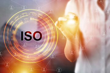 ISO certification concept, standard quality control