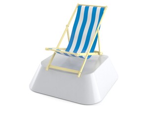 Deck chair on computer key