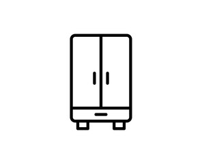 Wardrobe premium line icon