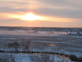 Nature, doberman, sea, water, shore, sun, sunset, sunset on the water, evening sunset, clouds.