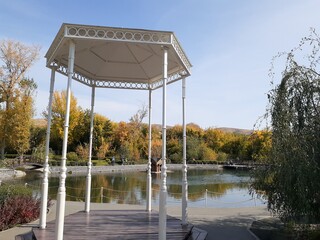 park in the city of Wols, Saratov region, Russia