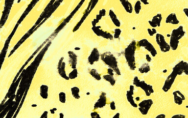 Watercolor Animal Texture Pattern. 