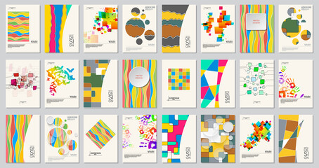 Abstract design templates. Vector color illustration eps10