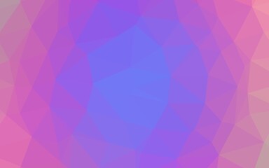 Obraz premium Light Pink, Blue vector shining triangular pattern.