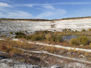 
Volsky chalk quarry, Saratov region, Russia